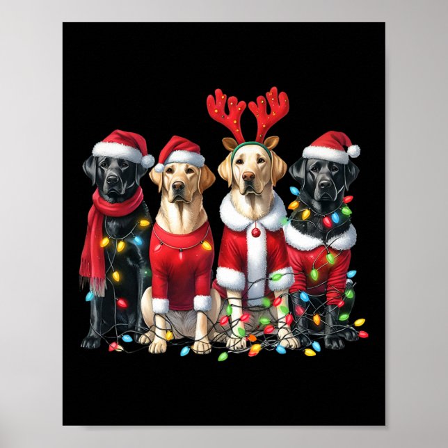 Labrador Christmas Poster (Vorne)