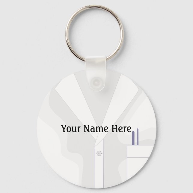 Labrador Coat Jacket Button Schlüsselanhänger (Vorderseite)