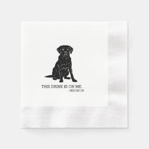 Labrador Cocktail Napkin Serviette