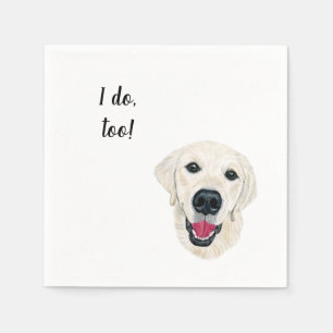 Labrador Custom Cocktail Napkin Serviette