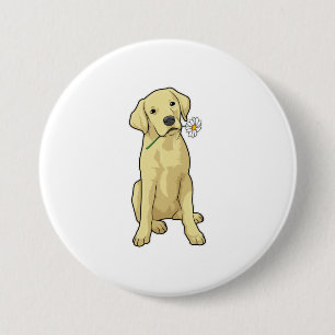 Labrador Daisy Button