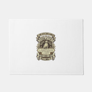 Labrador-Dame-Hundekrone-Schild_1 Fußmatte