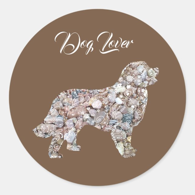Labrador Dog Art Sticker (Vorderseite)