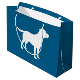 Labrador Dog Baby Shower Blue Boy Labrador Große Geschenktüte