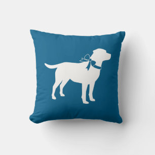 Labrador Dog Baby Shower Blue Boy Labrador Kissen