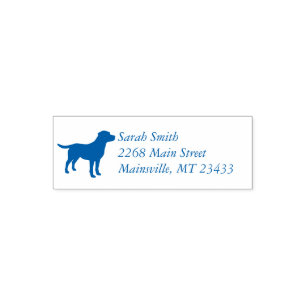 Labrador Dog Baby Shower Blue Boy Labrador Permastempel
