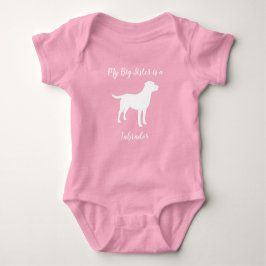 Labrador Dog Baby Shower Girl Labrador Pink Baby Strampler