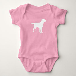 Labrador Dog Baby Shower Girl Labrador Pink Baby Strampler