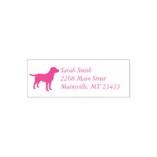 Labrador Dog Baby Shower Girl Labrador Pink Permastempel
