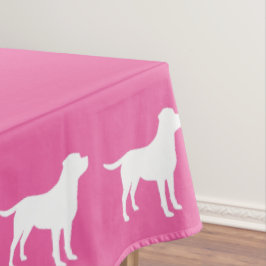 Labrador Dog Baby Shower Girl Labrador Pink Tischdecke