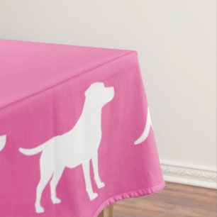 Labrador Dog Baby Shower Girl Labrador Pink Tischdecke