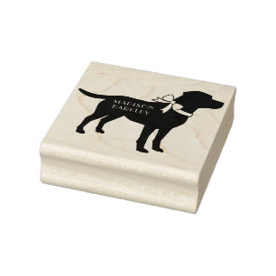 Labrador Dog Black Lab Welppy Gummistempel