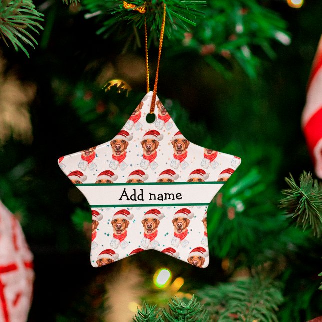 Labrador Dog Breed Christmas Keramik Ornament (Von Creator hochgeladen)