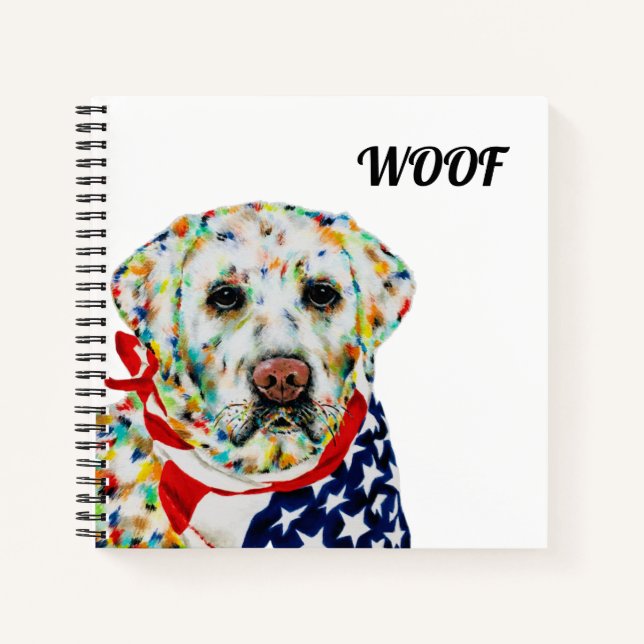 Labrador-Dog-Notebook Notizbuch (Vorderseite)