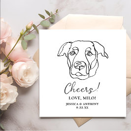 Labrador Dog Personalisiert Cheers Napkins Serviette