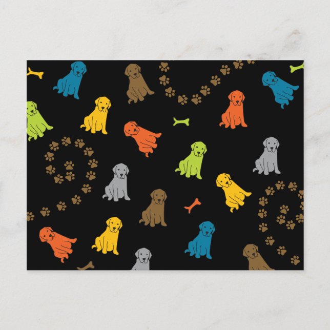 Labrador Dog Postkarte (Vorderseite)