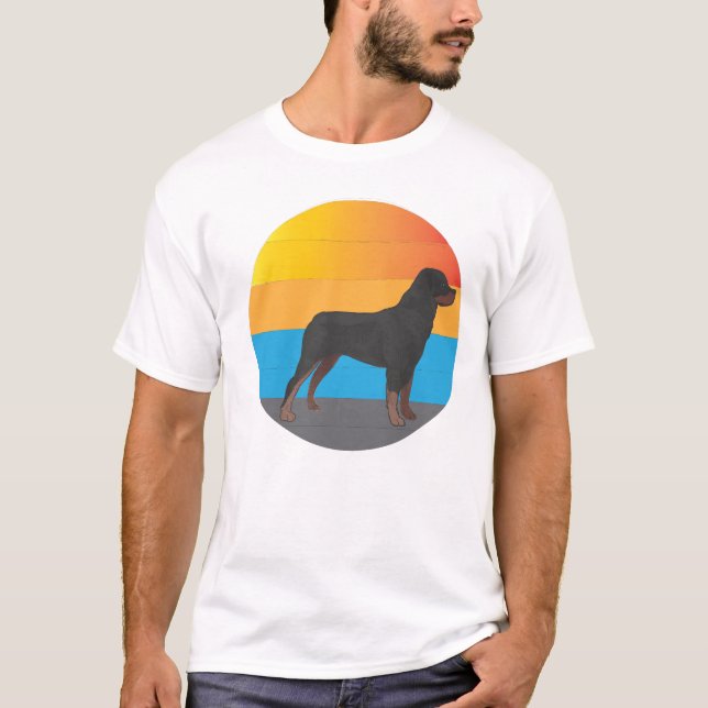 labrador dog retro vintage T-Shirt (Vorderseite)