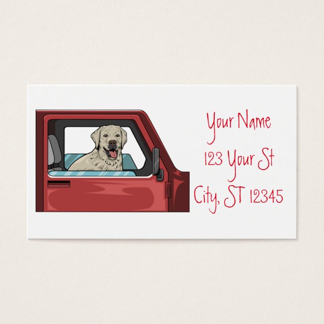 Labrador Dog Riding Shotgun Thunder_Cove (Vorderseite)