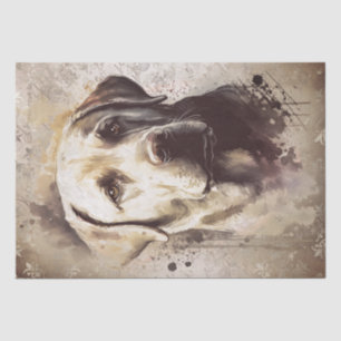 Labrador Dog Watercolor Seidenpapier