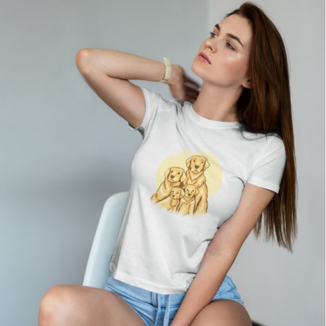 Labrador-Familie T-Shirt (Von Creator hochgeladen)