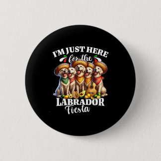 Labrador Fiesta hier für Cinco de Mayo Labrador  Button