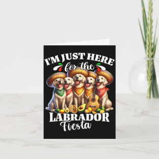 Labrador Fiesta hier für Cinco de Mayo Labrador  Karte