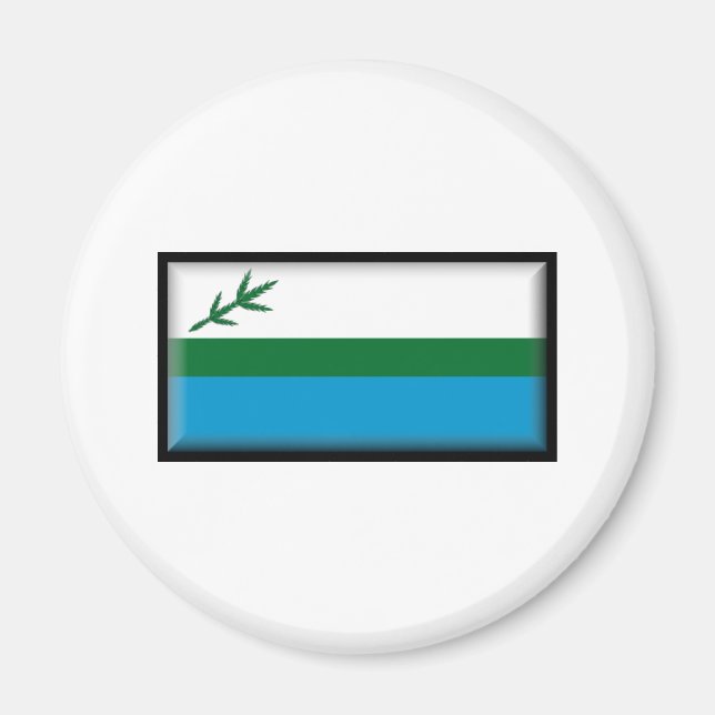 Labrador-Flag Magnet (Vorne)