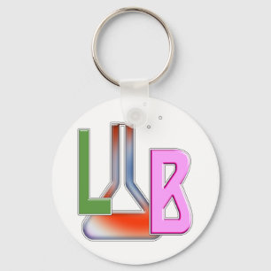 LABRADOR-FLASCHEN-LOGO-LABOR SCHLÜSSELANHÄNGER