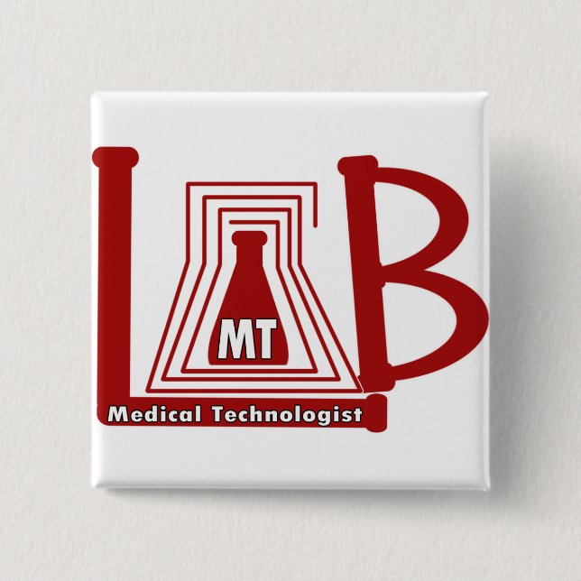 LABRADOR FLASK LOGO MT - MEDIZINTECHNOLOGIST BUTTON (Vorderseite)