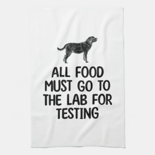 Labrador Food Labrador Testade Geschirrtuch