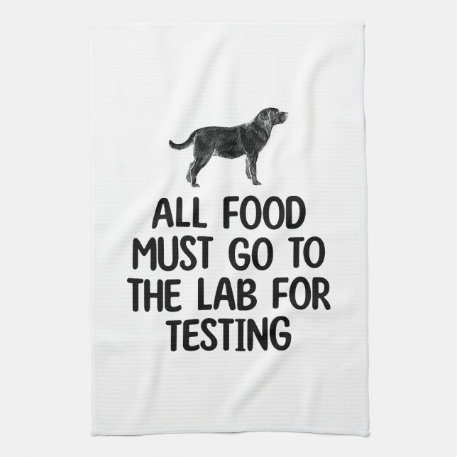 Labrador Food Labrador Testade Geschirrtuch (Vertikal)