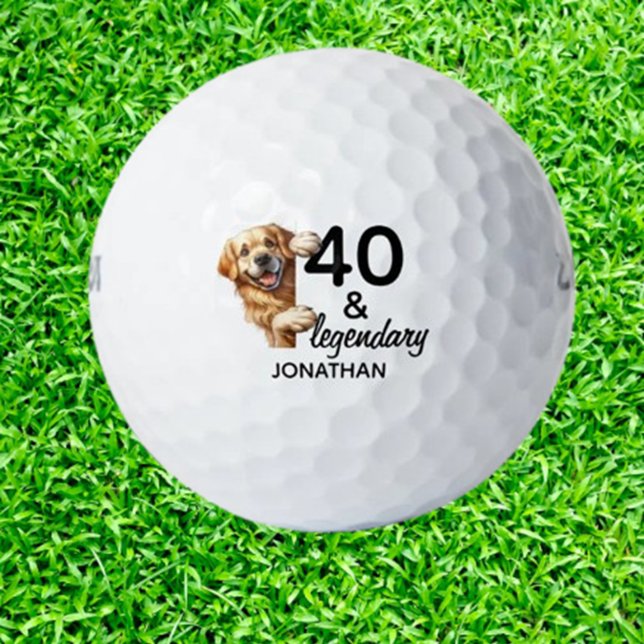 Labrador-Geschenk zum Geburtstag Golfball (Celebrate a birthday with Labrador-themed golf balls—thoughtful, unique gifts for dog lovers wh)
