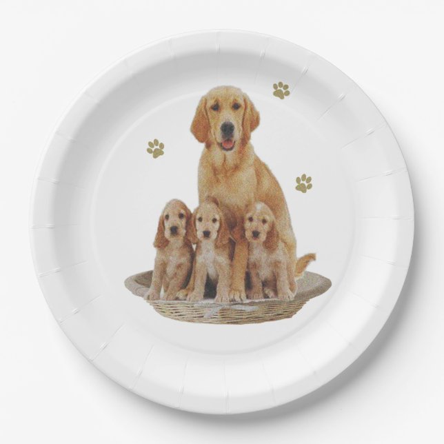 Labrador-Geschenke Pappteller (Vorderseite)