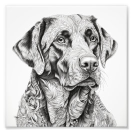 Labrador Geschenkkarte Fotodruck