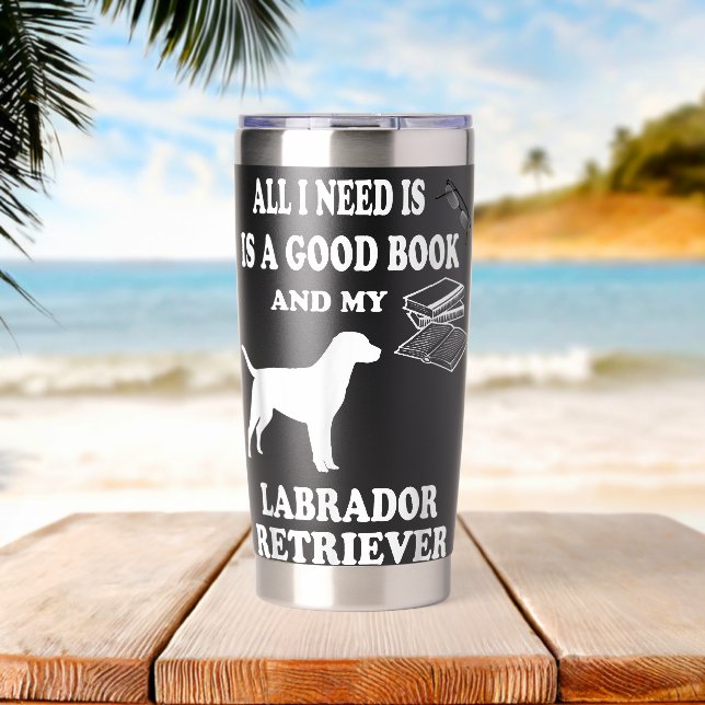 Labrador Gift Idea Retriever Breed Dog Lover Thermobecher (Strand (gedreht))