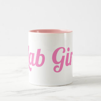 Labrador Girl Laboratory Technician Scientist Girl Zweifarbige Tasse
