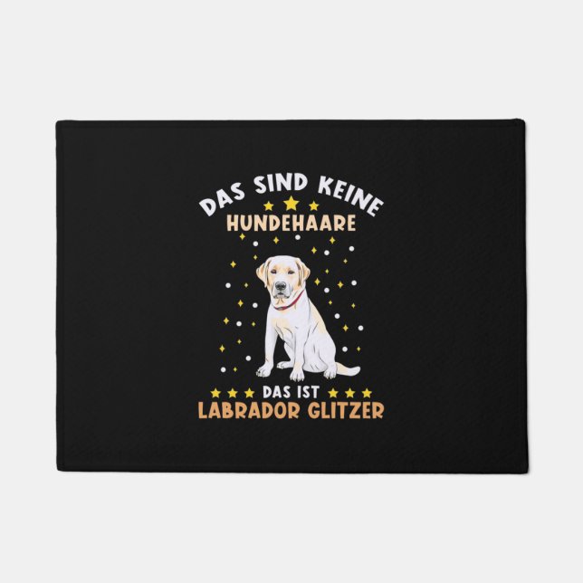 Labrador Glitzer Fußmatte (Vorderseite)