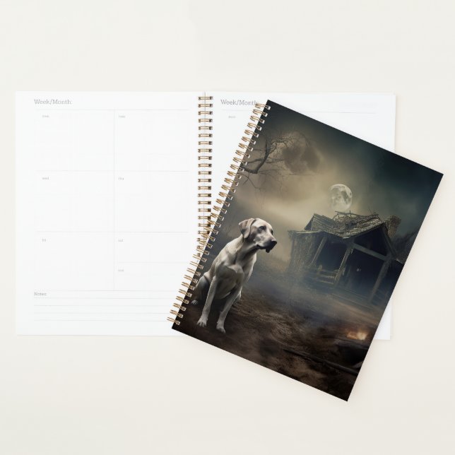 Labrador Halloween Beängstigend Planer (Anzeige)