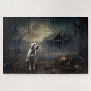 Labrador Halloween Gruselig