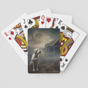 Labrador Halloween Gruselig Spielkarten