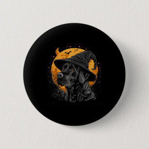 Labrador Halloween Lustiger Süßer Hund Schwarzer L Button
