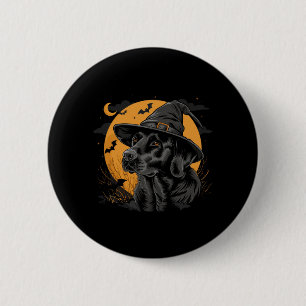 Labrador Halloween Lustiger Süßer Hund Schwarzer L Button