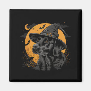 Labrador Halloween Lustiger Süßer Hund Schwarzer L Magnet