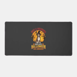 Labrador Halloween Oma Hund Design_1 Schreibtischunterlage