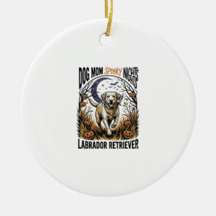 Labrador Halloween-Shirt Vintage Hundemutter Grafi Keramik Ornament