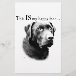 Labrador Happy Face Briefpapier