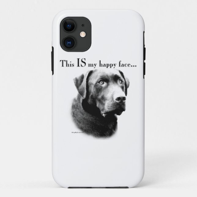 Labrador Happy Face Case-Mate iPhone Hülle (Rückseite)