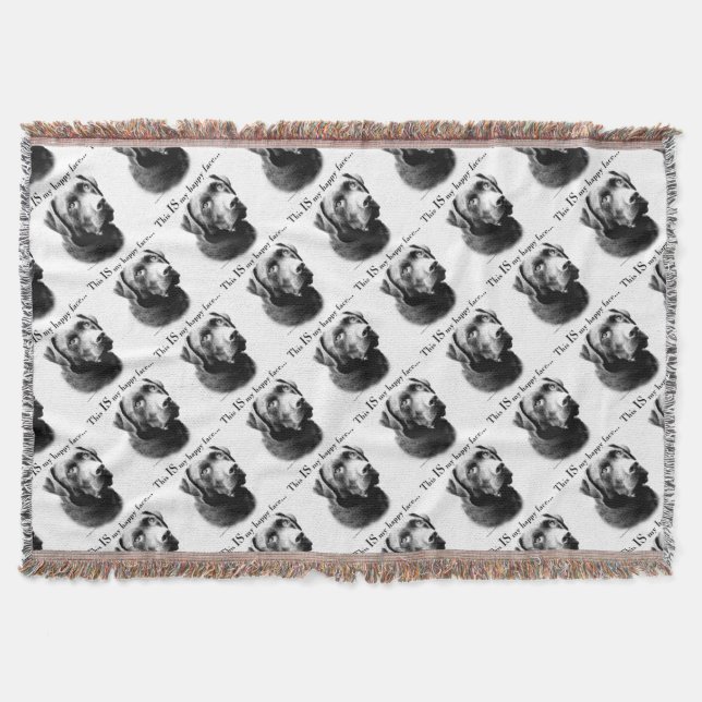 Labrador Happy Face Decke (Vorderseite)