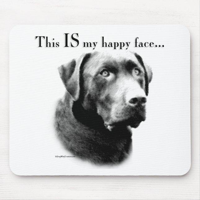 Labrador Happy Face Mousepad (Vorne)