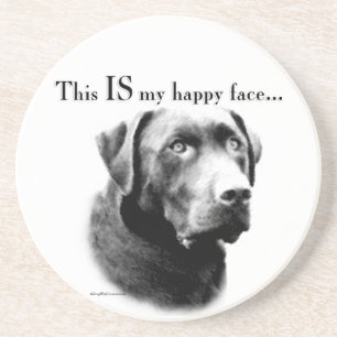 Labrador Happy Face Sandstein Untersetzer